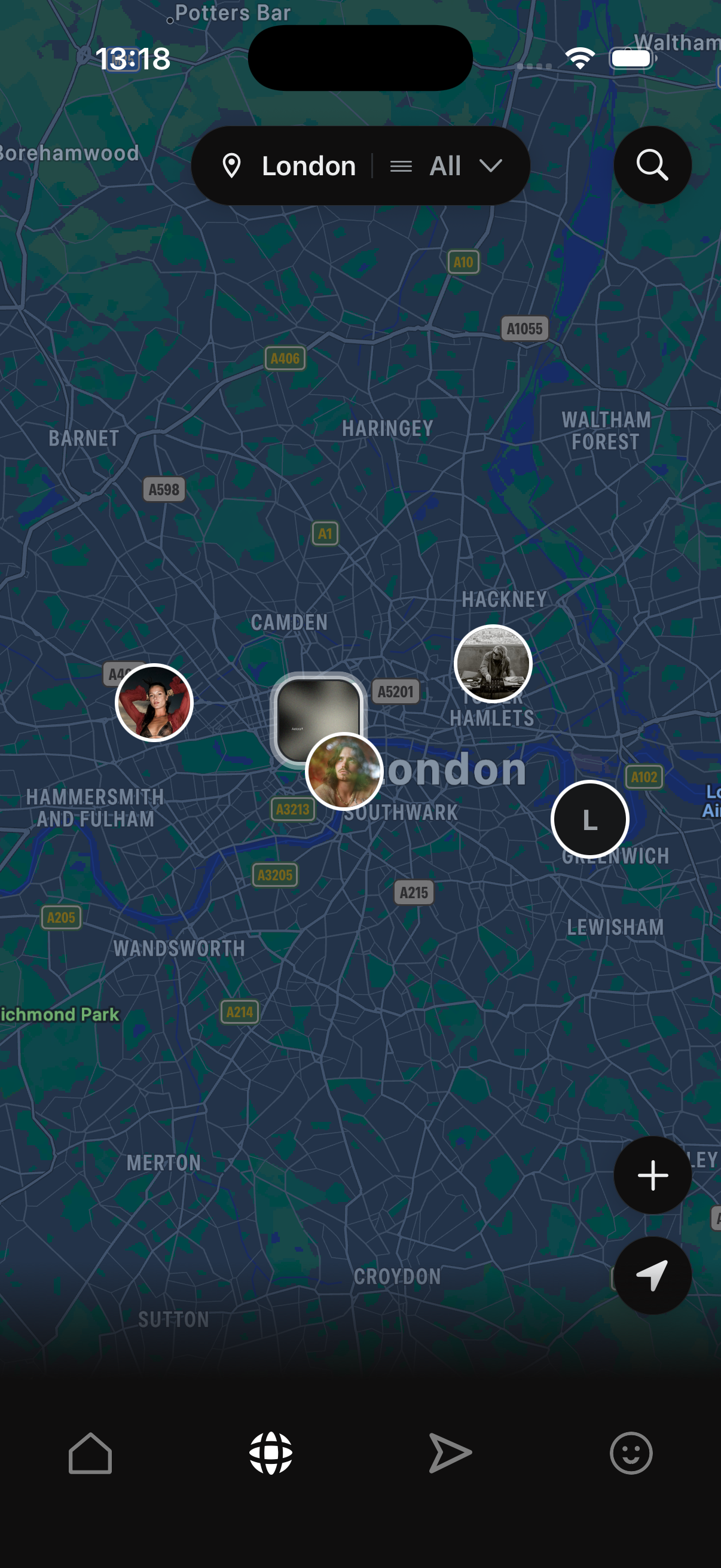 Aelora — map-based artist discovery